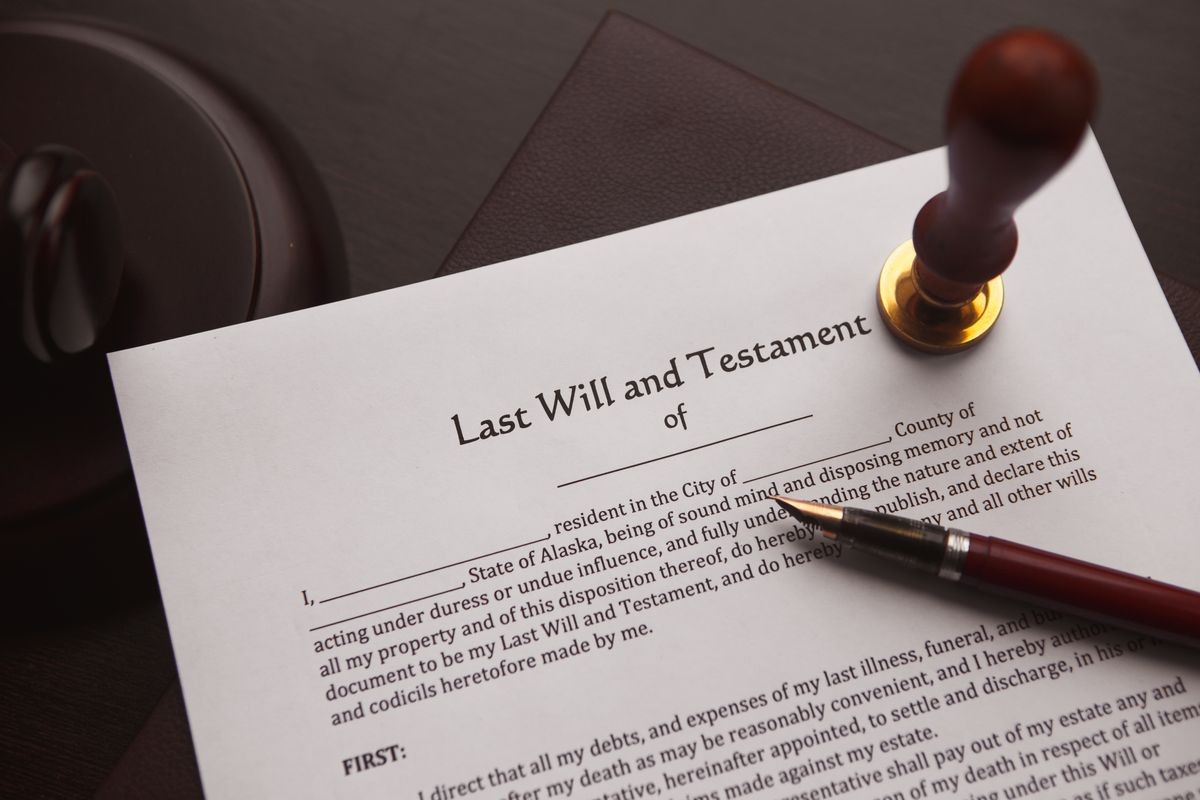 Last Will and Testament concept image complete with  pen.